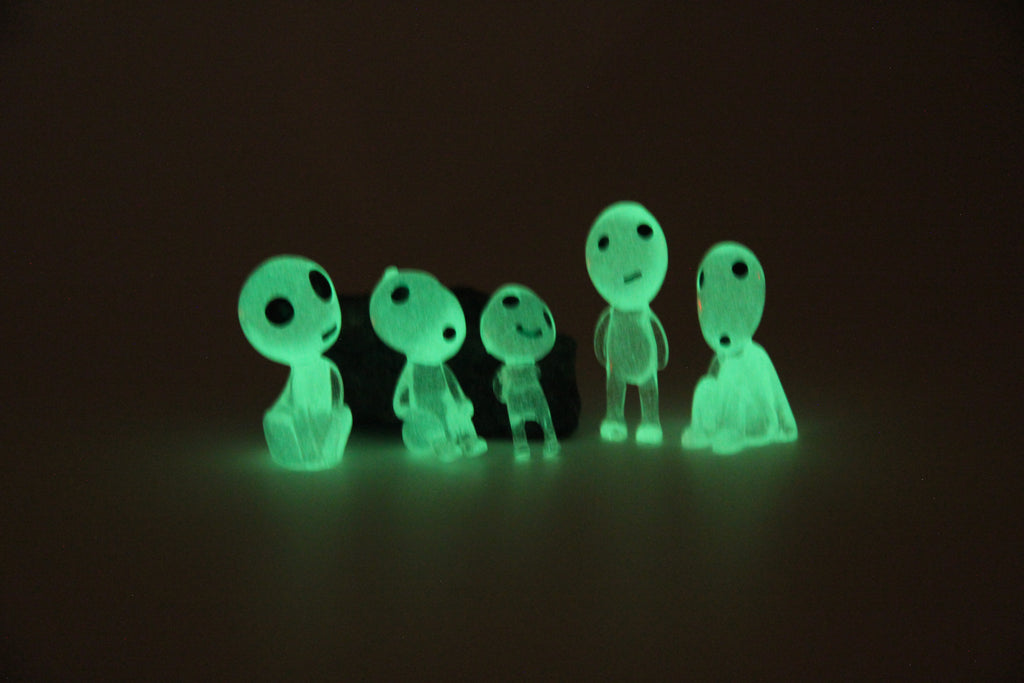 Kodama Figurines (Glow-in-Dark)