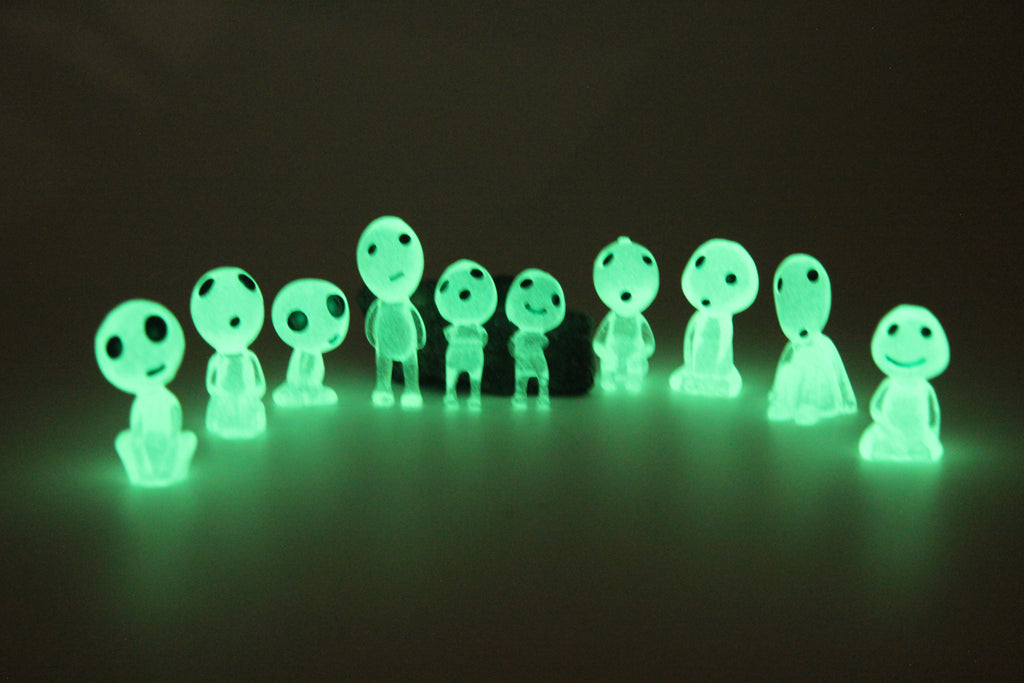 Kodama Figurines (Glow-in-Dark)