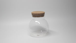 Glass Globe Terrarium Jar with Cork Lid - closed