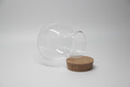 Glass Globe Terrarium Jar with Cork Lid - open